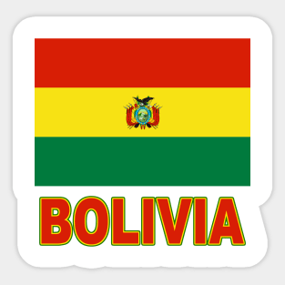 The Pride of Bolivia - Bolivian National Flag Design Sticker